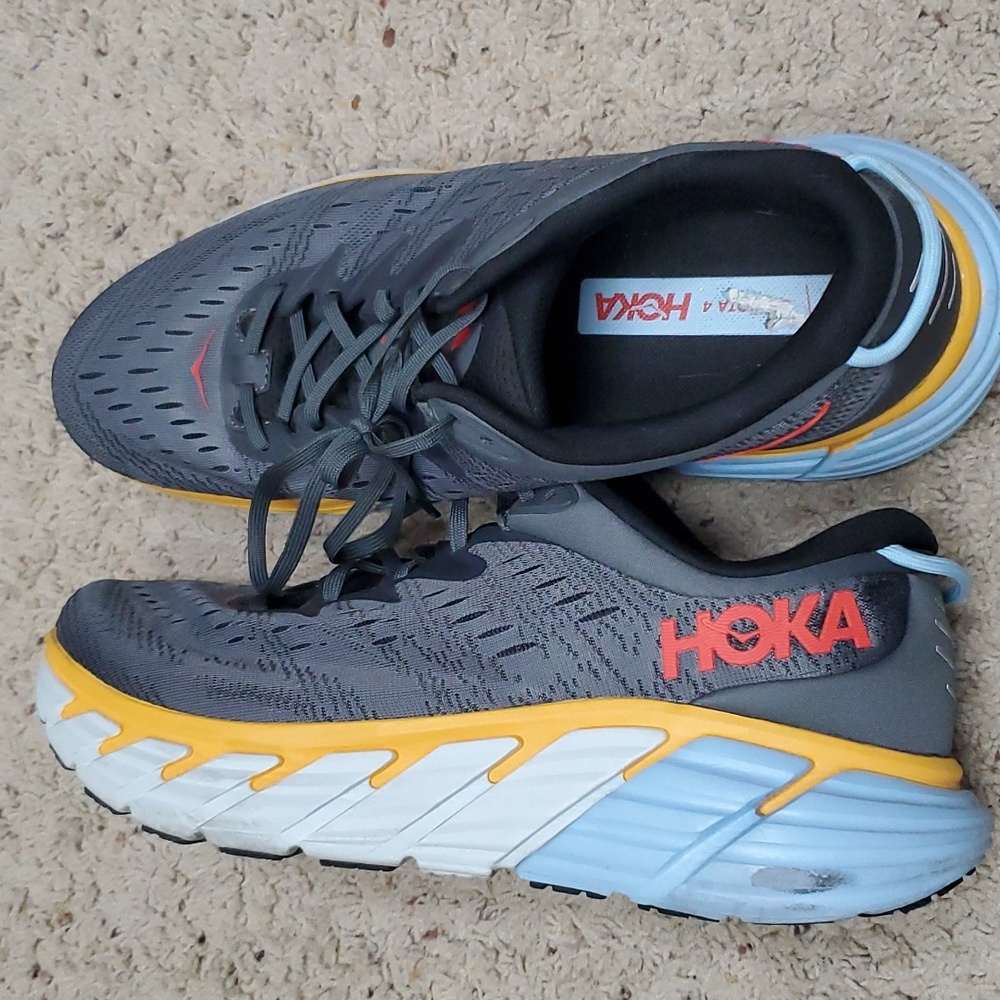 Hoka Gaviota 4 Road Running Shoes Castlerock/Anthracite Men's size 12